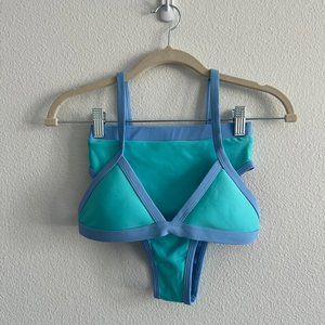 93 Play Street Pink Bikini Swim Suit Set Chloe High Rise Bottoms Serena Top S